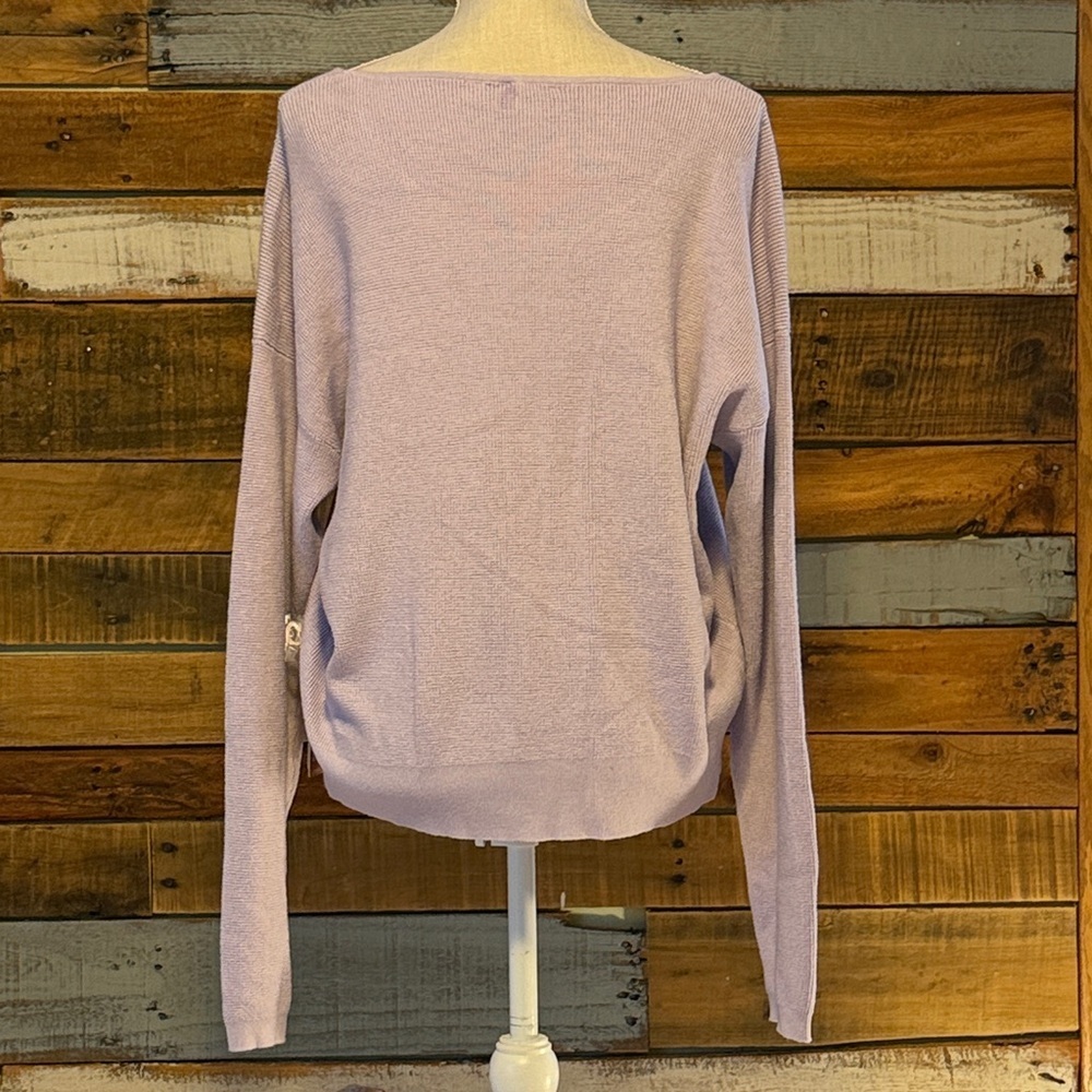 NWT Cyrus Lavender Waffle Knit Sweater - Picture 3 of 6